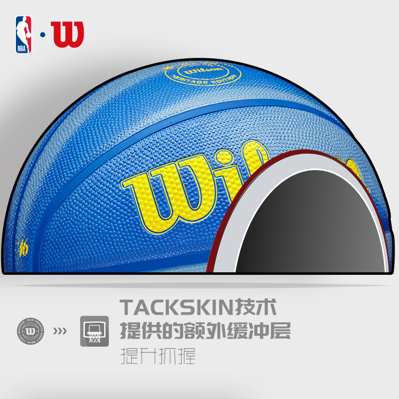 Wilson威尔胜官方NBA复古户外训练耐磨标准6号7号橡胶篮球Drv Pro - 图2