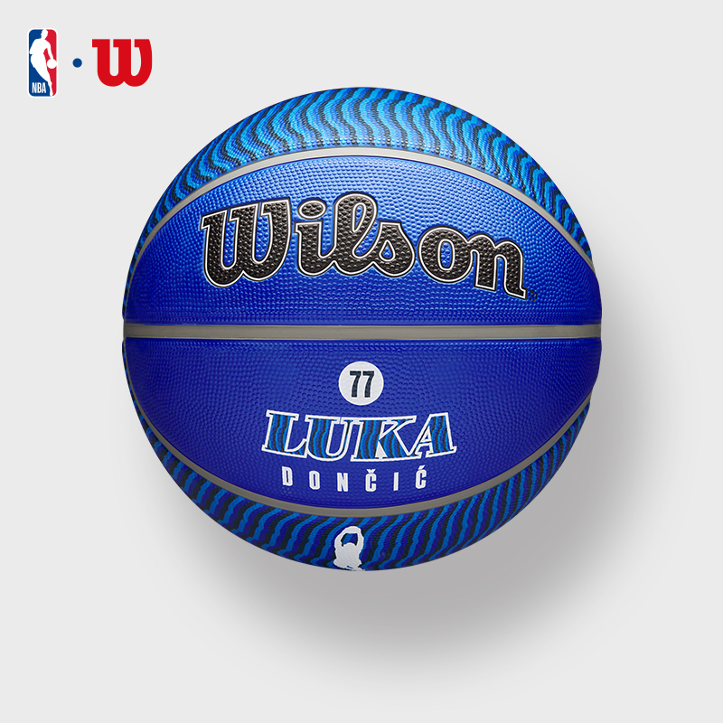 Wilson威尔胜官方NBA系列球员球库里詹姆斯户外标准7号橡胶篮球-图0