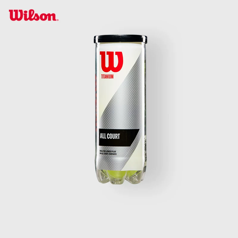 [Wilson威尔胜成人多场地通用训练舒适耐打银罐密封3只罐装网球]