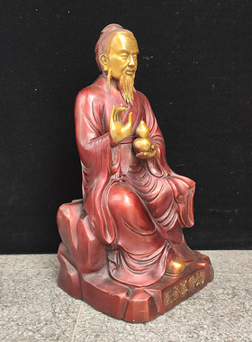 坐像全铜中式医圣张仲景