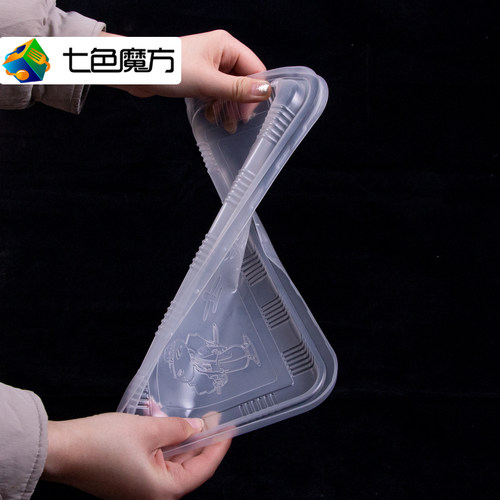 七色魔方一次性包子打包盒馒头汤包小笼包整箱外卖烧麦生煎专用盒 - 图2