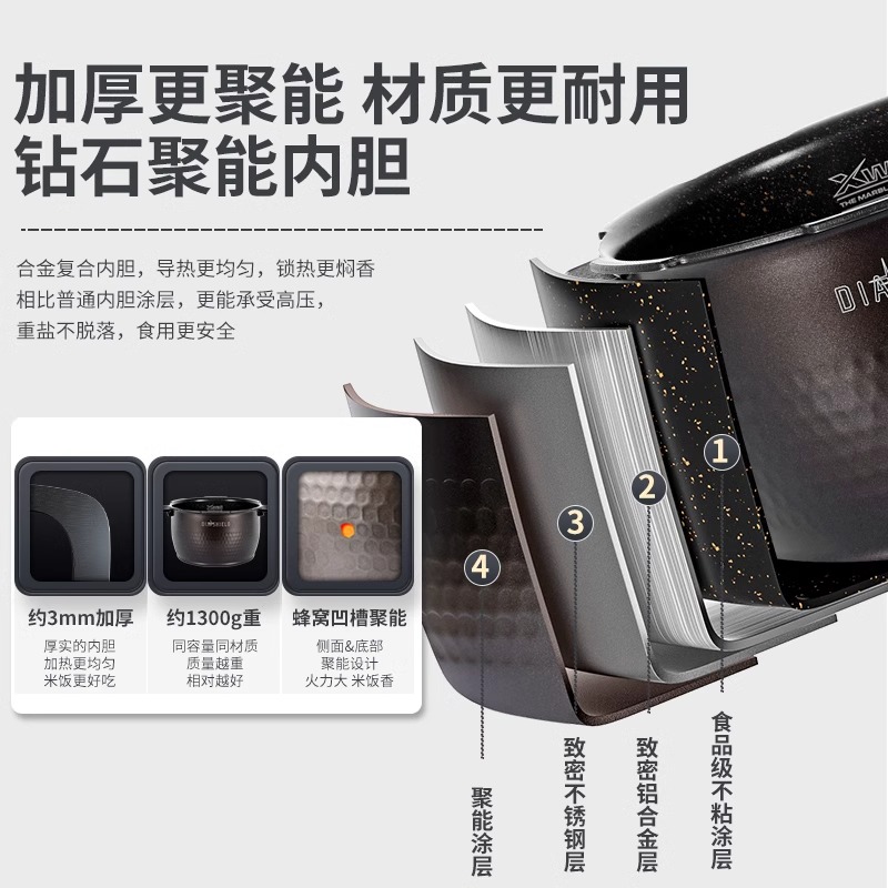 CUCKOO福库1080韩国原装进口IH智能电饭锅多功能家用高压电饭煲5L