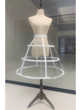 60cm裙撑lolita鱼骨撑暴力3圈鸟笼镂空骨架中长款COS日常花嫁衬裙