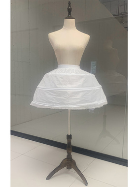 裙撑洛丽塔lolita鱼骨45cm可调节表演花童日常公主裙礼服暴力撑