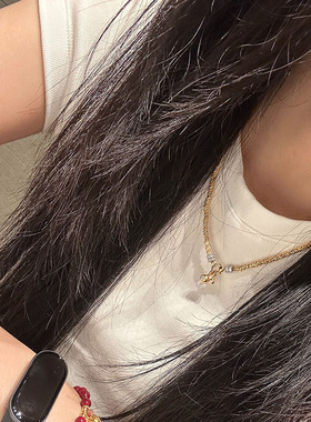 小红书爆款新中式碎金盘缠项链小众设计轻奢百搭毛衣链女一件代发