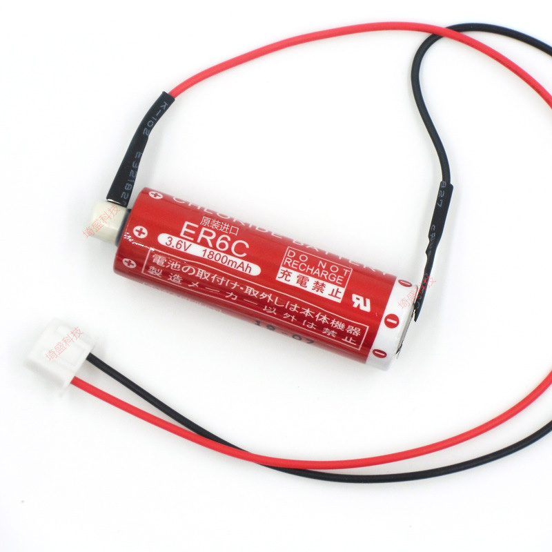 原装进口 LITHIUM BATTERY ER6C 3.6V 1800mah PLC后备锂电池-图2