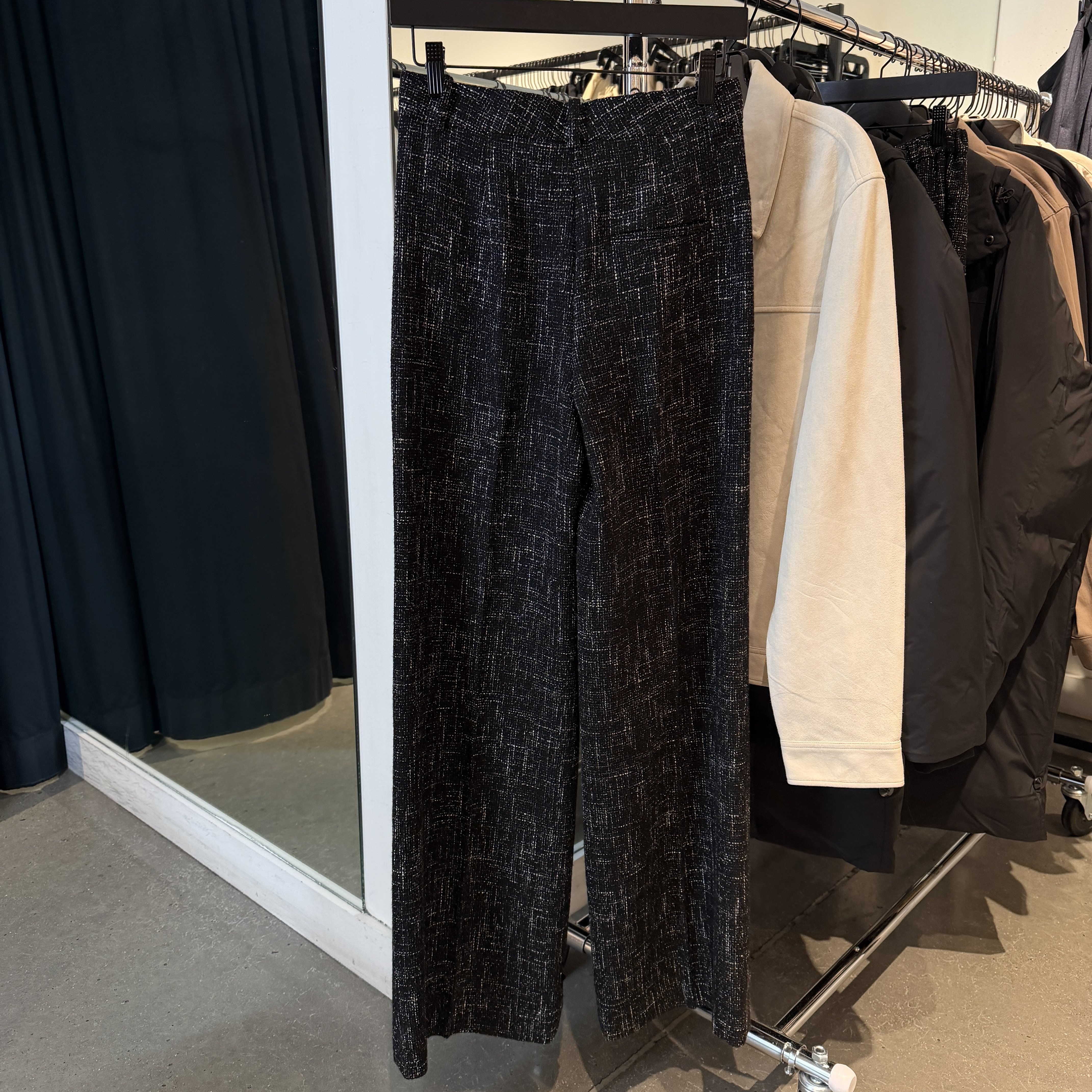 Theory女士经典羊毛混纺西裤 粗花呢正装西装裤直筒裤 商务长裤,淘宝优惠券,粉丝福利购,淘宝优惠卷