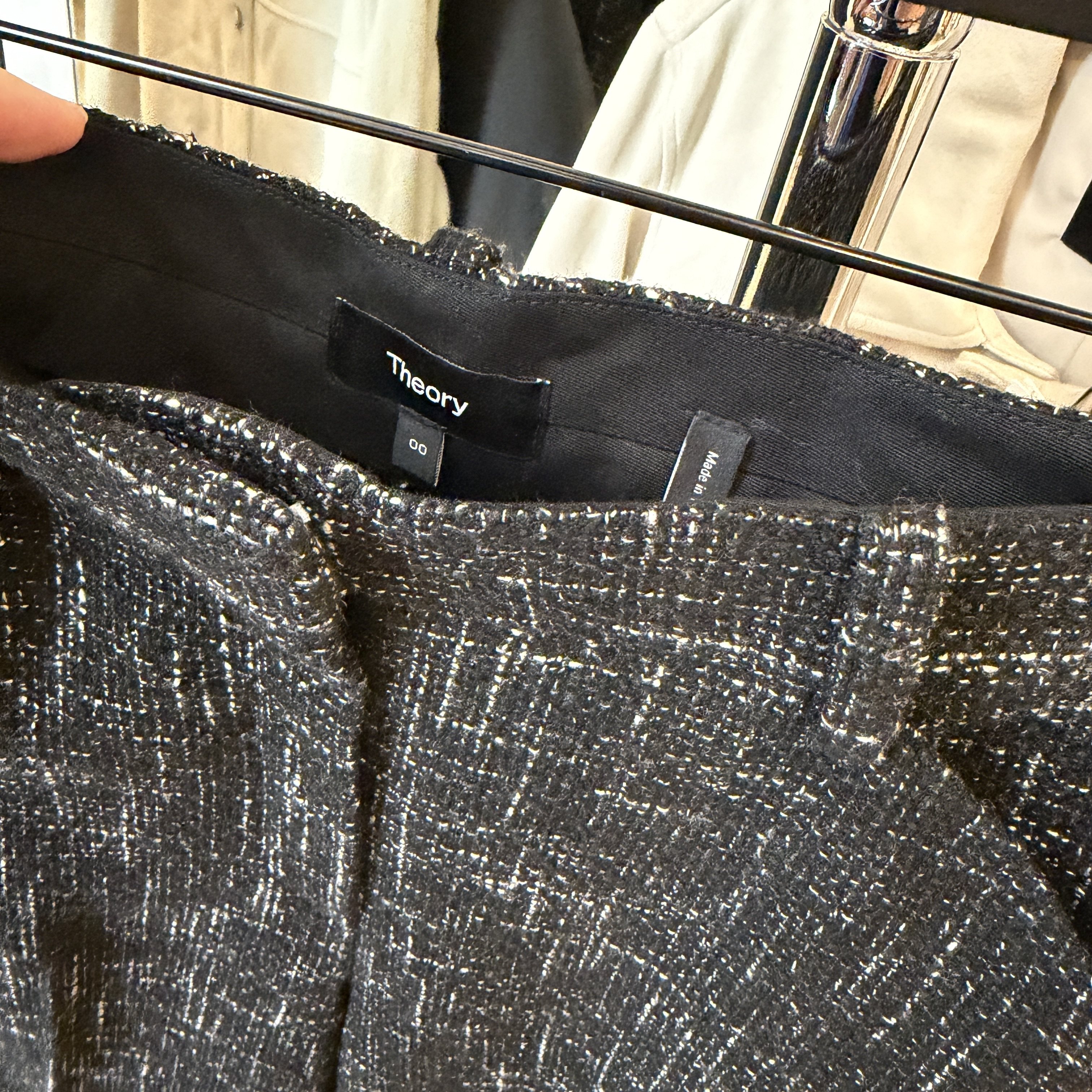 Theory女士经典羊毛混纺西裤 粗花呢正装西装裤直筒裤 商务长裤,淘宝优惠券,粉丝福利购,淘宝优惠卷