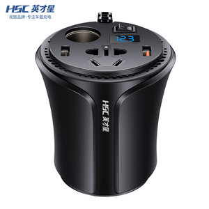 英才星车载逆变器12v24v转220v汽车转换器车用充电器多功能插座伏