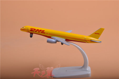 顺丰货运航空飞机模型B757敦豪快递16cm飞机模型仿真合金摆件定制 - 图0