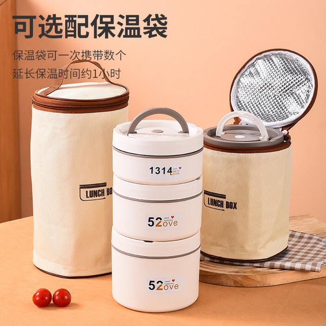 Multi-layer insulation lunch box bowl as meal box