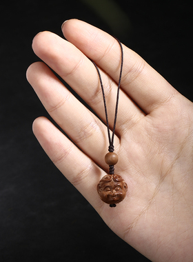 南木匠情侣老山檀手机挂件