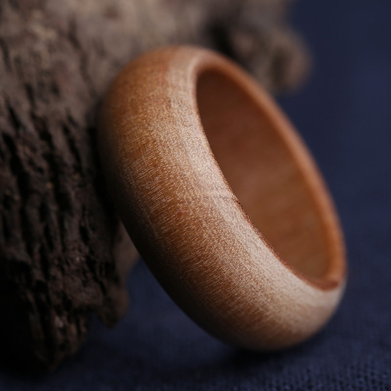 Laoshan Sandalwood Ring Wooden Ring Men's and Women's Finger Ring Retro