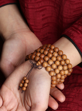 印度佛珠项链情侣老山檀手串