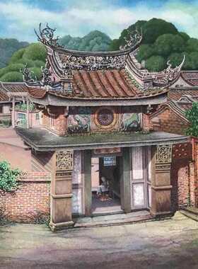 新中式玄关装饰画禅意山水画风景入户走廊过道壁手绘油画抽象挂画