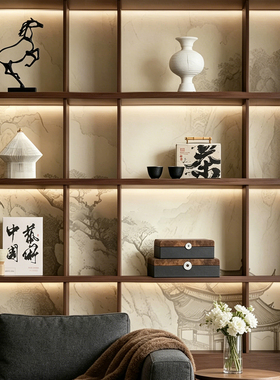 宋代美学复古中式博古架摆件