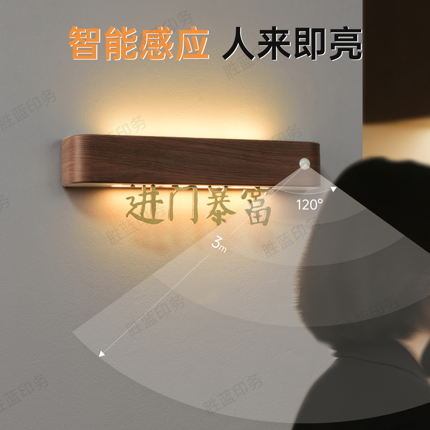 高级感玄关过道书房充电磁吸感应灯小夜灯可置物手办装饰氛围灯 - 图1