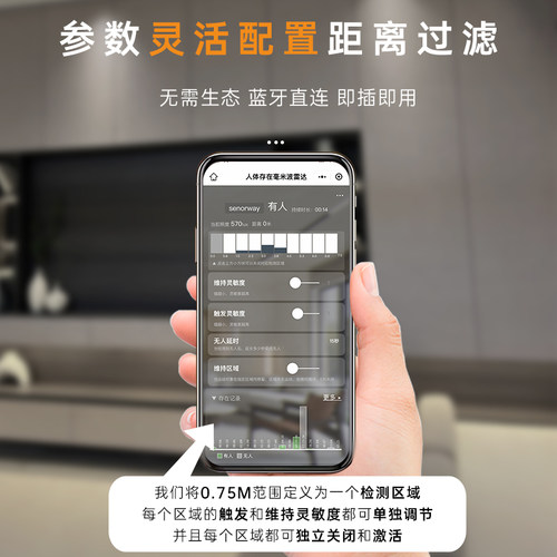 涂鸦智能人体存在传感器自动感应器开关全屋家居嵌入吸顶式毫米波-图0