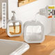 Travel press fine mist vacuum dispensing bottle