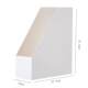 Japanese bookend white frosted transparent stationery file box