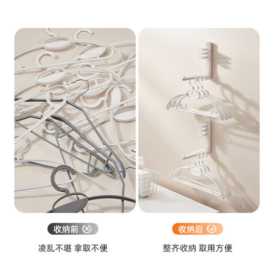 Foldable universal clothes hanger storage rack