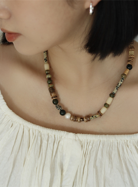 onemillionacc女天然石材项链