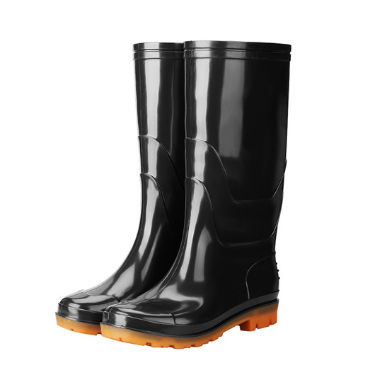 Mid-high rain boots for men, non-slip, wear-resistant, four-season overshoes