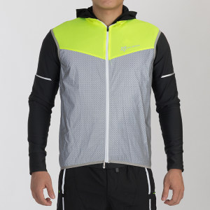 洛克兄弟骑行反光衣反光背心马甲跑步安全服夜骑骑行服夜跑装备