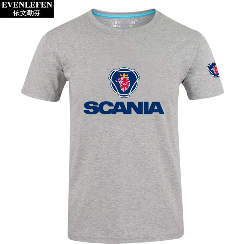 斯堪尼亚萨博saab ins短袖男t恤衫 依文勒芬T恤