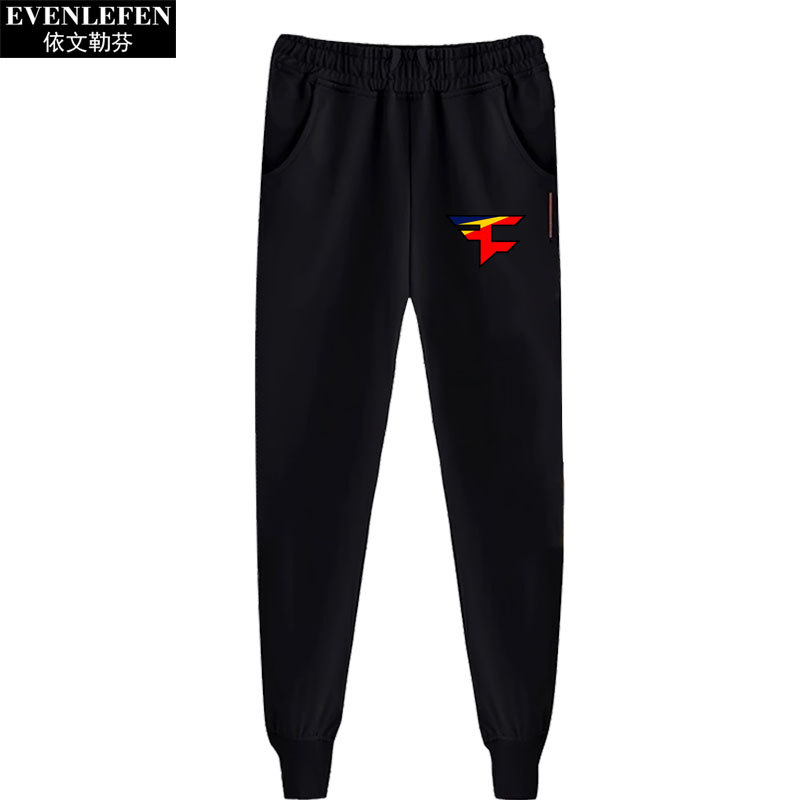 CSGO游戏FaZe战队小脚休闲裤队服男士运动束脚裤子收脚缩口哈伦裤 - 图2