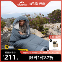 Naturhike Norway guest heating sleeping bag Adult mens winter thickened outdoor camping overnight anti-chill and warm