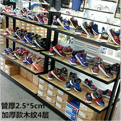 商场鞋架货架 鞋店鞋架展示架 中岛鞋柜商品展示架男女鞋子展示架 - 图1