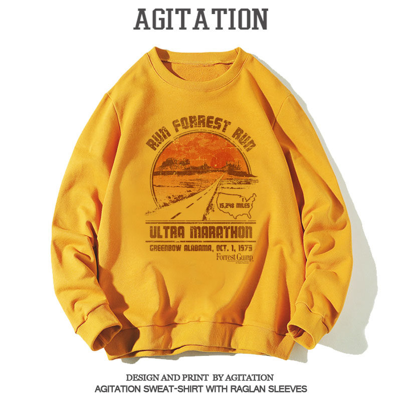 欧美潮牌palace阿甘正传印花卫衣 agitation九拍卫衣