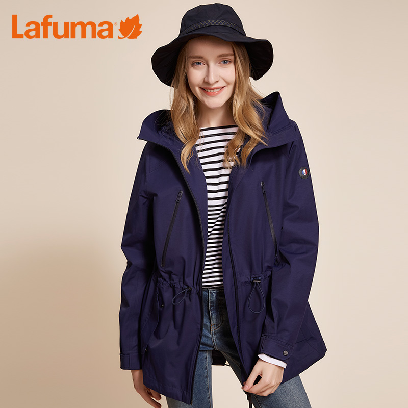 LAFUMA LFJA9CS66 乐飞叶女户外中长连帽冲锋衣防泼水潮牌风衣外套 LAFUMA LFJA9CS66 乐飞叶女户外中长连帽冲锋衣防泼水潮牌风衣外套