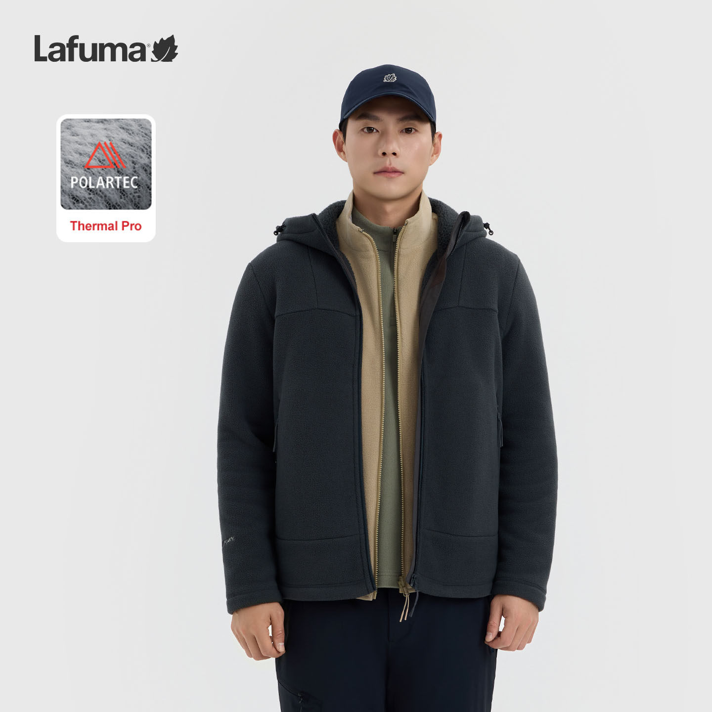 Lafuma/乐飞叶户外秋冬男士Polartec抓绒衣保暖御寒开衫休闲外套,淘宝优惠券,粉丝福利购,淘宝优惠卷