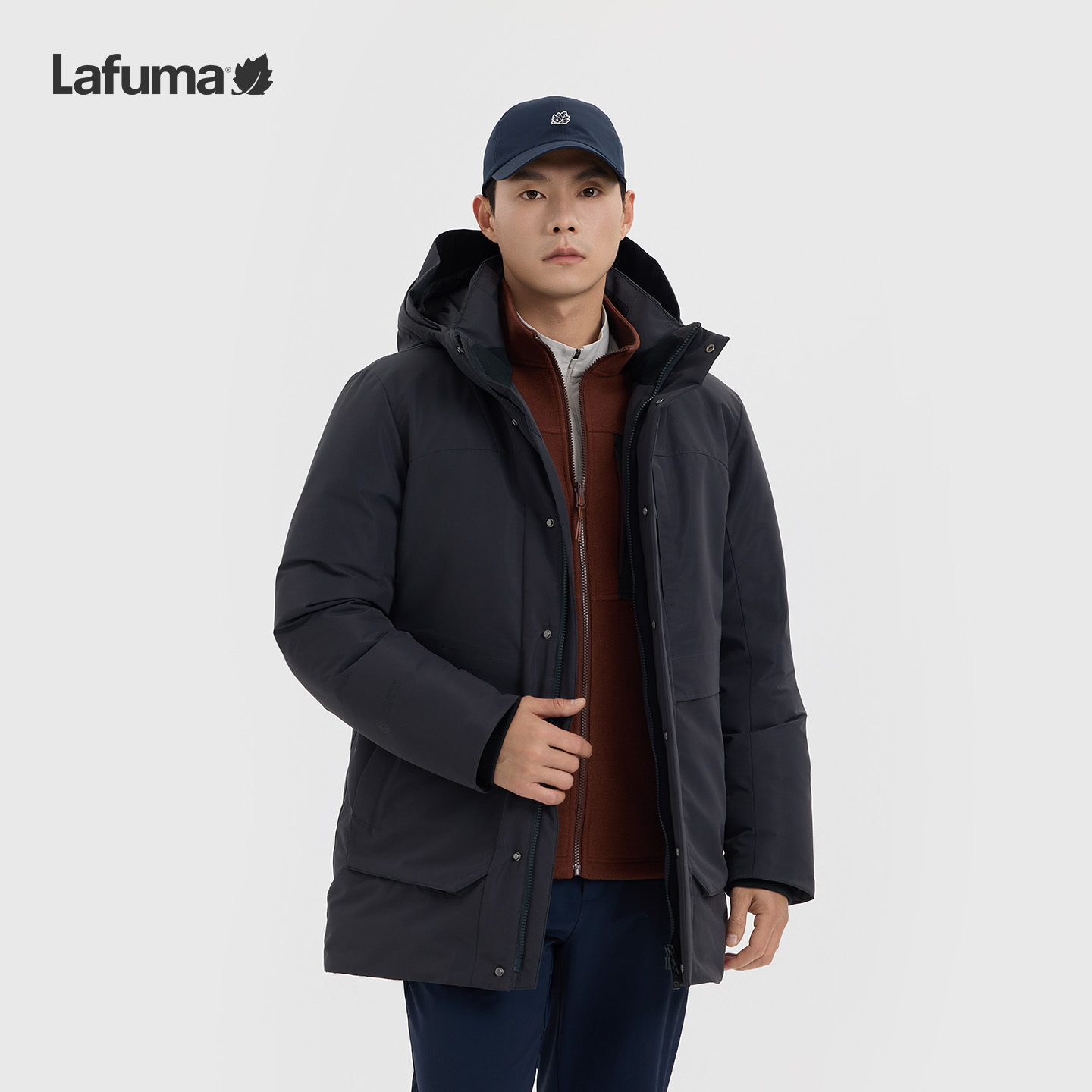 LAFUMA乐飞叶户外戈尔防风700蓬秋冬鹅绒羽绒服男士防寒保暖外套 - 图1