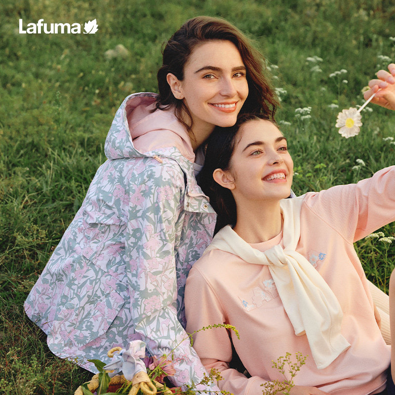 LAFUMA乐飞叶户外2024新款防水透湿时尚印花夹克衫女运动风衣外套,淘宝优惠券,粉丝福利购,淘宝优惠卷