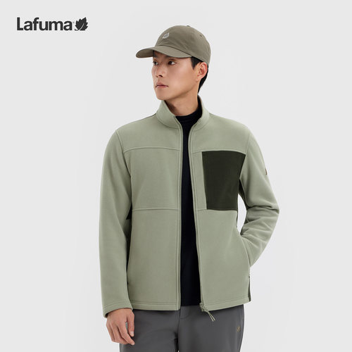 【明星同款】LAFUMA乐飞叶户外秋冬男立领保暖抓绒衣运动环保外套 - 图1