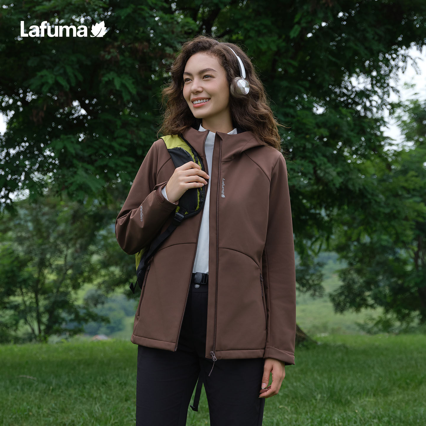 LAFUMA乐飞叶户外连帽防风防泼水cordura耐磨夹克女薄绒软壳外套,淘宝优惠券,粉丝福利购,淘宝优惠卷