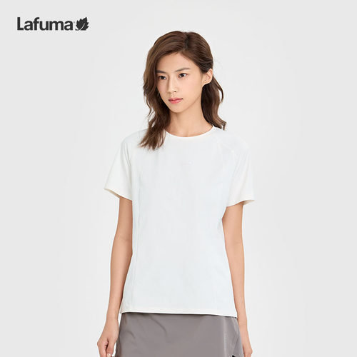 LAFUMA乐飞叶户外春夏吸湿速干圆领短袖T恤女防晒UPF40+运动上衣 - 图2