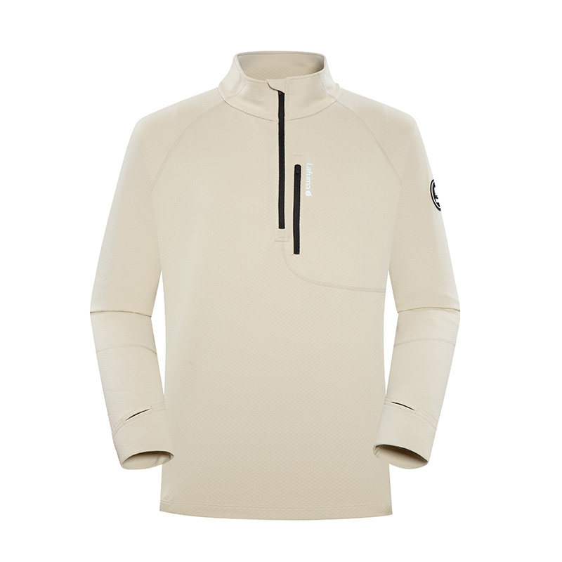 LAFUMA乐飞叶户外运动内搭半拉链套头T恤男女长袖上衣可滑雪穿,淘宝优惠券,粉丝福利购,淘宝优惠卷