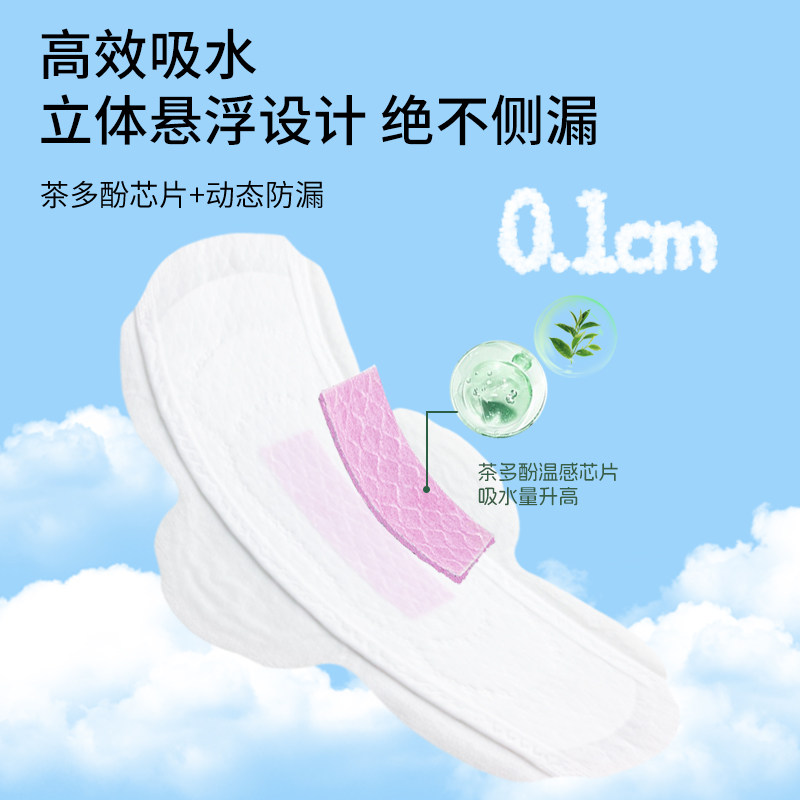 白色森林口红卫生巾官方正品口虹悬浮姨妈巾棉超薄透气防漏日夜用,淘宝优惠券,粉丝福利购,淘宝优惠卷