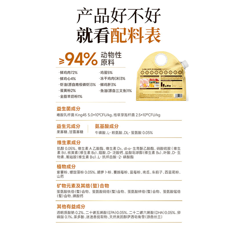 宽福全蛋奶霜pro烘焙猫粮玻尿酸无谷鲜肉猫主粮主食猫咪吃的主食,淘宝优惠券,粉丝福利购,淘宝优惠卷