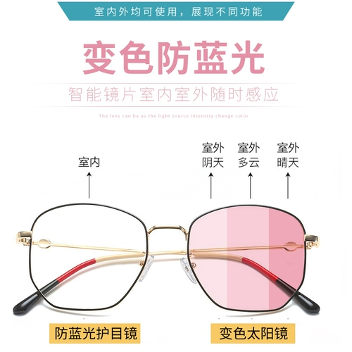 Ni Ni Star Internet Red Frame Framework Мужчины и женщины меняют розовое анти -мыл -прозрачное зеркало Большой рам