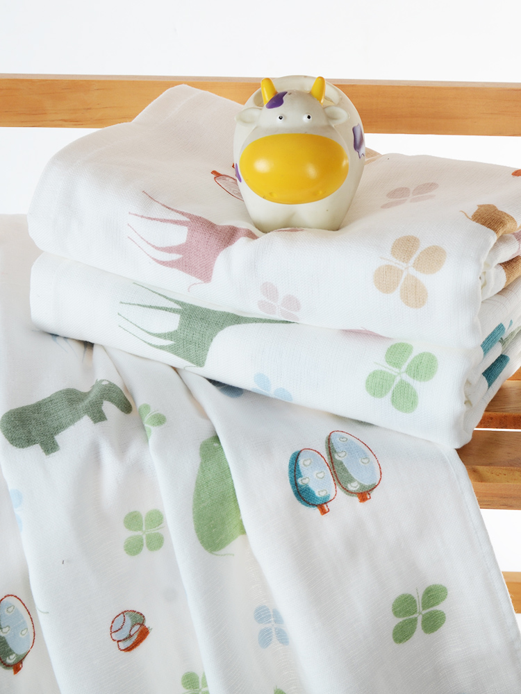 LOFTEX/亚光儿童纱布浴巾家用纯棉吸水成人小孩全棉婴儿纱布浴巾