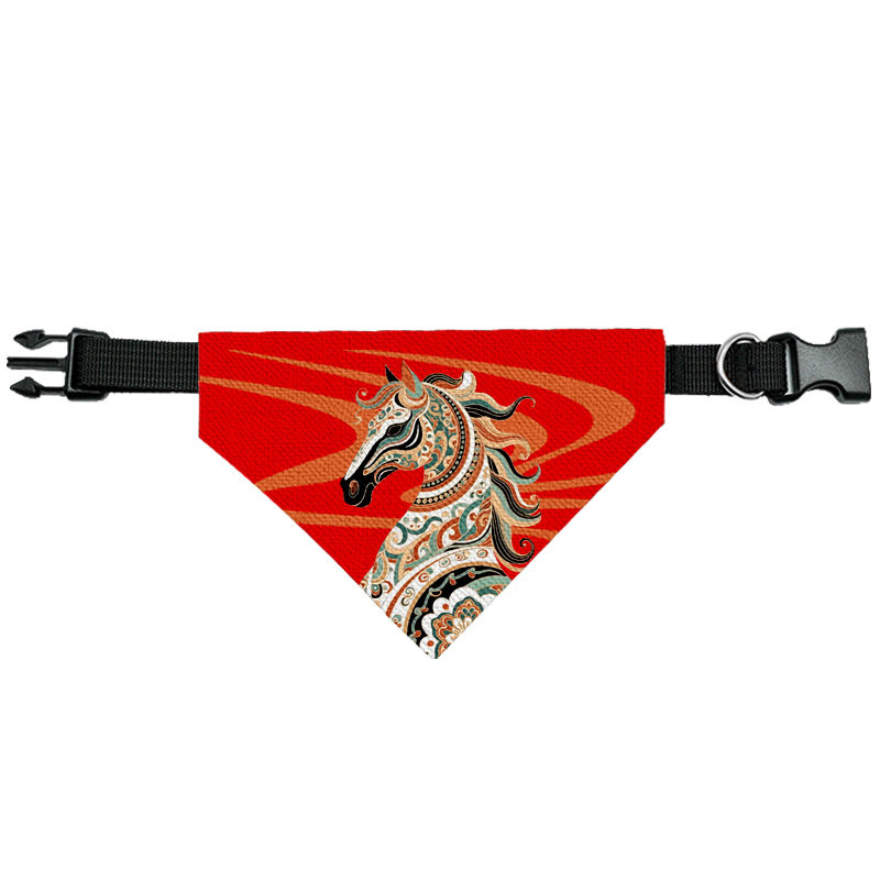 2026马年中国风国潮春节新年吉祥宠物口水巾猫咪狗狗三角巾围脖,淘宝优惠券,粉丝福利购,淘宝优惠卷