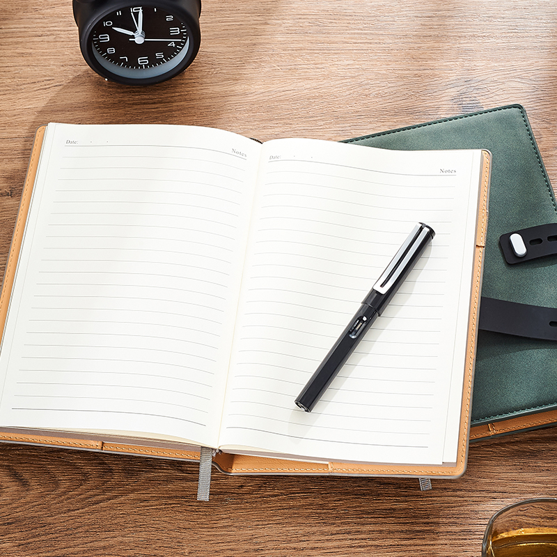 Simple a5 literary and exquisite conference embossed notebook