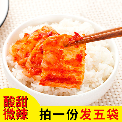 韩国风味泡菜正宗辣白菜韩式手工袋装朝鲜东北下饭小咸菜酱菜 - 图2