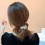 Аксессуар для волос из жемчуга, эластичная резинка для волос, хвостик, французский стиль