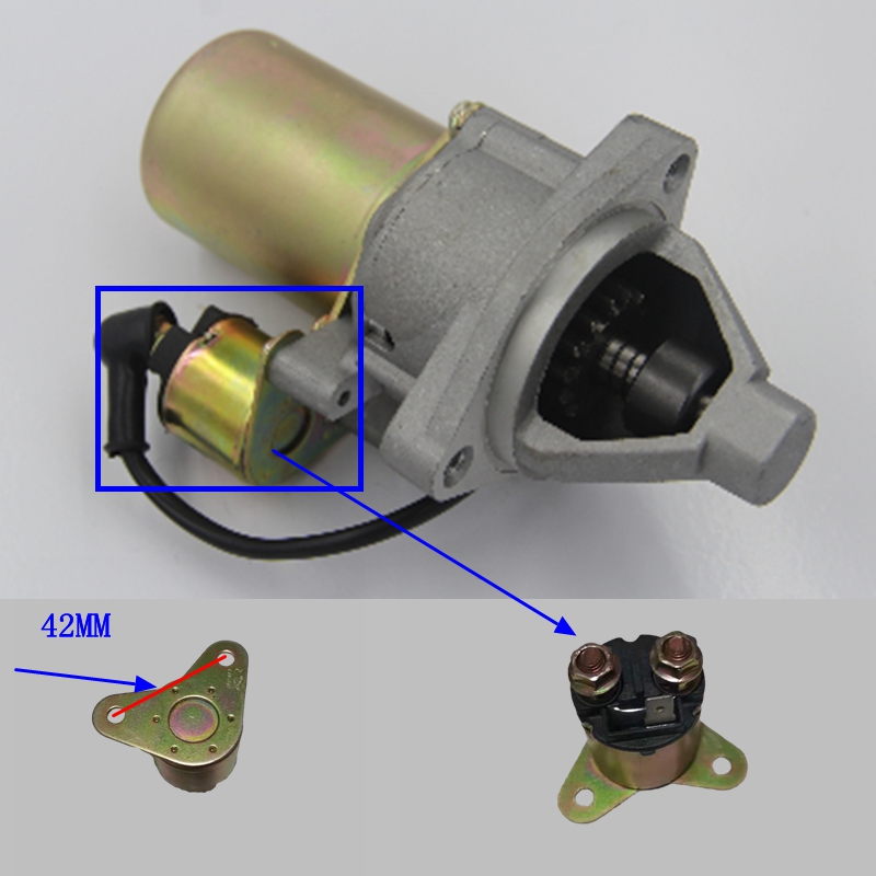 适用本田188启动马达继电器GX390起动机磁力开关192F GX420续电器-图0